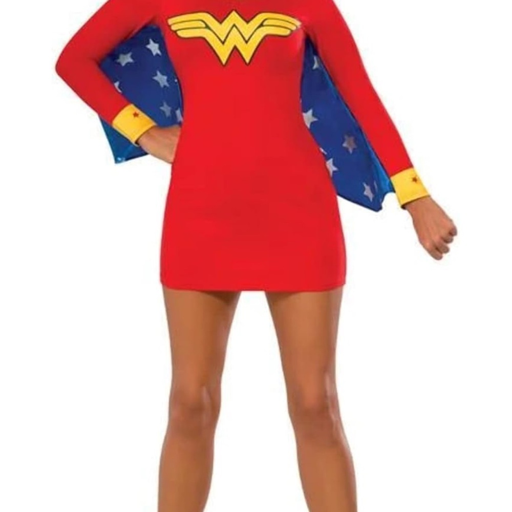 Superheroes Wonder Woman Cape Dress brand new large - Picture 2 of 6